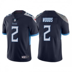 Men Tennessee Titans 2 Robert Woods Navy Vapor Untouchable Stitched jersey