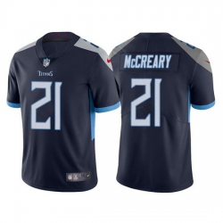 Men Tennessee Titans 21 Roger McCreary Navy Vapor Untouchable Stitched jersey