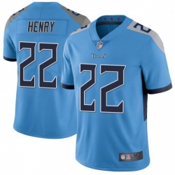 Men Tennessee Titans 22 Derrick Henry Light Blue Vapor Untouchable Limited Jersey