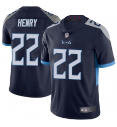 Men Tennessee Titans 22 Derrick Henry Navy Vapor Untouchable Limited Jersey