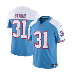 Men Tennessee Titans 31 Kevin Byard Blue White 2023 F U S E  Vapor Limited Throwback Stitched Football Jersey