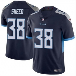 Men Tennessee Titans 38 L Jarius Sneed Navy Vapor Limited Stitched Football Jersey