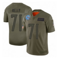 Men Tennessee Titans 71 Dennis Kelly Limited Camo 2019 Salute to Service Football Jersey