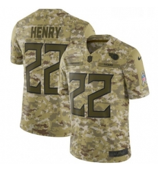 Mens Nike Tennessee Titans 22 Derrick Henry Limited Camo 2018 Salute to Service NFL Jersey