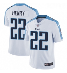 Mens Nike Tennessee Titans 22 Derrick Henry White Vapor Untouchable Limited Player NFL Jersey