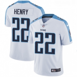 Mens Nike Tennessee Titans 22 Derrick Henry White Vapor Untouchable Limited Player NFL Jersey