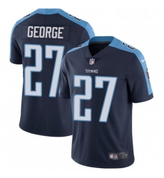 Mens Nike Tennessee Titans 27 Eddie George Navy Blue Alternate Vapor Untouchable Limited Player NFL Jersey
