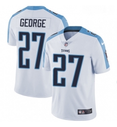 Mens Nike Tennessee Titans 27 Eddie George White Vapor Untouchable Limited Player NFL Jersey
