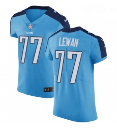 Mens Nike Tennessee Titans 77 Taylor Lewan Light Blue Team Color Vapor Untouchable Elite Player NFL Jersey