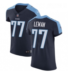 Mens Nike Tennessee Titans 77 Taylor Lewan Navy Blue Alternate Vapor Untouchable Elite Player NFL Jersey