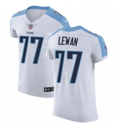 Mens Nike Tennessee Titans 77 Taylor Lewan White Vapor Untouchable Elite Player NFL Jersey