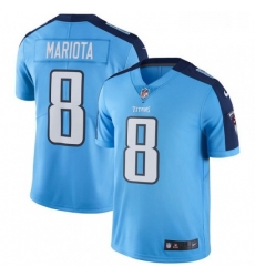 Mens Nike Tennessee Titans 8 Marcus Mariota Light Blue Team Color Vapor Untouchable Limited Player NFL Jersey