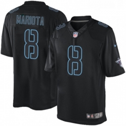 Mens Nike Tennessee Titans 8 Marcus Mariota Limited Black Impact NFL Jersey