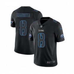 Mens Nike Tennessee Titans 8 Marcus Mariota Limited Black Rush Impact NFL Jersey