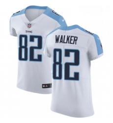 Mens Nike Tennessee Titans 82 Delanie Walker White Vapor Untouchable Elite Player NFL Jersey