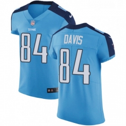 Mens Nike Tennessee Titans 84 Corey Davis Light Blue Team Color Vapor Untouchable Elite Player NFL Jersey