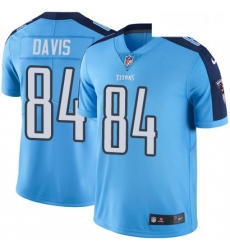 Mens Nike Tennessee Titans 84 Corey Davis Light Blue Team Color Vapor Untouchable Limited Player NFL Jersey