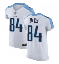 Mens Nike Tennessee Titans 84 Corey Davis White Vapor Untouchable Elite Player NFL Jersey