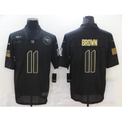 Men's Tennessee Titans #11 A.J. Brown 2020 Black Salute To Service Limited Stitched Jersey