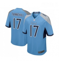 Mens Tennessee Titans 17 Ryan Tannehill Game Light Blue Alternate Football Jersey