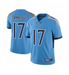 Mens Tennessee Titans 17 Ryan Tannehill Light Blue Alternate Vapor Untouchable Limited Player Football Jersey