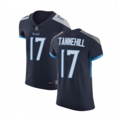 Mens Tennessee Titans 17 Ryan Tannehill Navy Blue Team Color Vapor Untouchable Elite Player Football Jersey