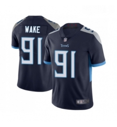 Mens Tennessee Titans 91 Cameron Wake Navy Blue Team Color Vapor Untouchable Limited Player Football Jersey