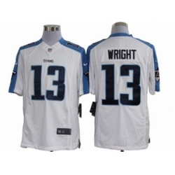 Nike Tennessee Titans 13 Kendall Wright White Limited NFL Jersey