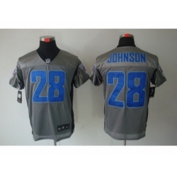 Nike Tennessee Titans 28 Chris Johnson Grey Elite Shadow NFL Jersey