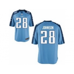 Nike Tennessee Titans 28 Chris Johnson Light Blue Game NFL Jersey