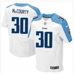 Nike Tennessee Titans #30 Jason McCourty White Mens Stitched NFL Elite Jersey