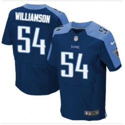 Nike Tennessee Titans #54 Avery Williamson Navy Blue Alternate Mens Stitched NFL Elite Jersey