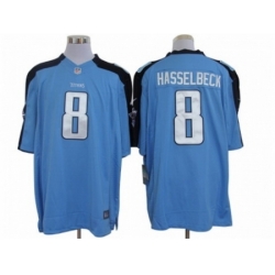 Nike Tennessee Titans 8 Matt Hasselbeck Blue Limited NFL Jersey