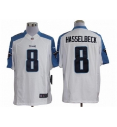 Nike Tennessee Titans 8 Matt Hasselbeck White Limited NFL Jersey