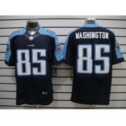 Nike Tennessee Titans 85 Nate Washington Dark Blue Elite NFL Jersey