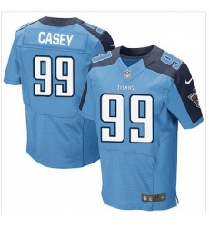 Nike Tennessee Titans #99 Jurrell Casey Light Blue Team Color Mens Stitched NFL Elite Jersey