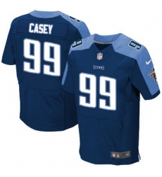 Nike Tennessee Titans #99 Jurrell Casey Navy Blue Alternate Mens Stitched NFL Elite Jersey