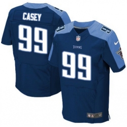 Nike Tennessee Titans #99 Jurrell Casey Navy Blue Alternate Mens Stitched NFL Elite Jersey