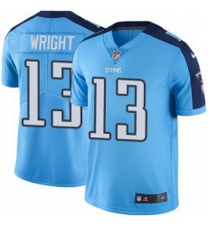 Nike Titans #13 Kendall Wright Light Blue Youth Stitched NFL Limited Rush Jersey