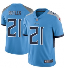 Nike Titans #21 Malcolm Butler Light Blue Team Color Mens Stitched NFL Vapor Untouchable Limited Jersey