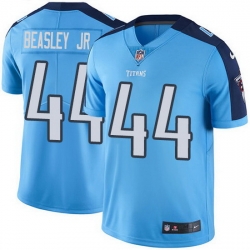 Nike Titans 44 Vic Beasley Jr Light Blue Men Stitched NFL Limited Rush Jersey