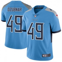 Nike Titans 49 Nick Dzubnar Light Blue Alternate Men Stitched NFL Vapor Untouchable Limited Jersey