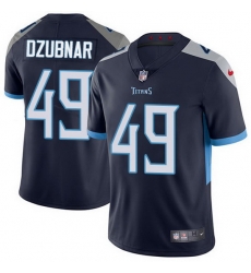 Nike Titans 49 Nick Dzubnar Navy Blue Team Color Men Stitched NFL Vapor Untouchable Limited Jersey