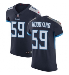 Nike Titans #59 Wesley Woodyard Navy Blue Alternate Mens Stitched NFL Vapor Untouchable Elite Jersey