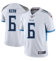 Nike Titans #6 Brett Kern White Mens Stitched NFL Vapor Untouchable Limited Jersey