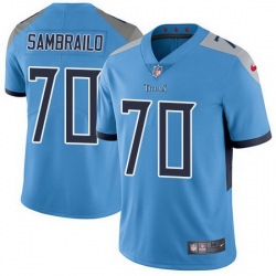 Nike Titans 70 Ty Sambrailo Light Blue Alternate Men Stitched NFL Vapor Untouchable Limited Jersey
