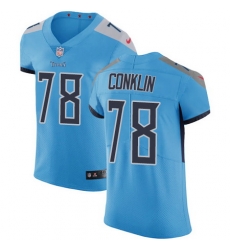 Nike Titans #78 Jack Conklin Light Blue Team Color Mens Stitched NFL Vapor Untouchable Elite Jersey