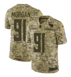 Nike Titans #91 Derrick Morgan Camo Men Stitched NFL Limited 2018 Salute To Service Jersey