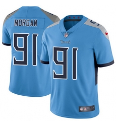 Nike Titans #91 Derrick Morgan Light Blue Team Color Mens Stitched NFL Vapor Untouchable Limited Jersey