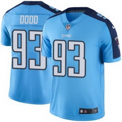 Nike Titans #93 Kevin Dodd Light Blue Mens Stitched NFL Limited Rush Jersey